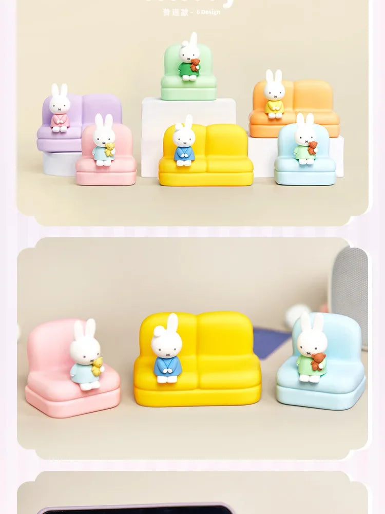 Kawaii Miffy Sofa Phone Stand – Cute Desk Decoration & Gift!