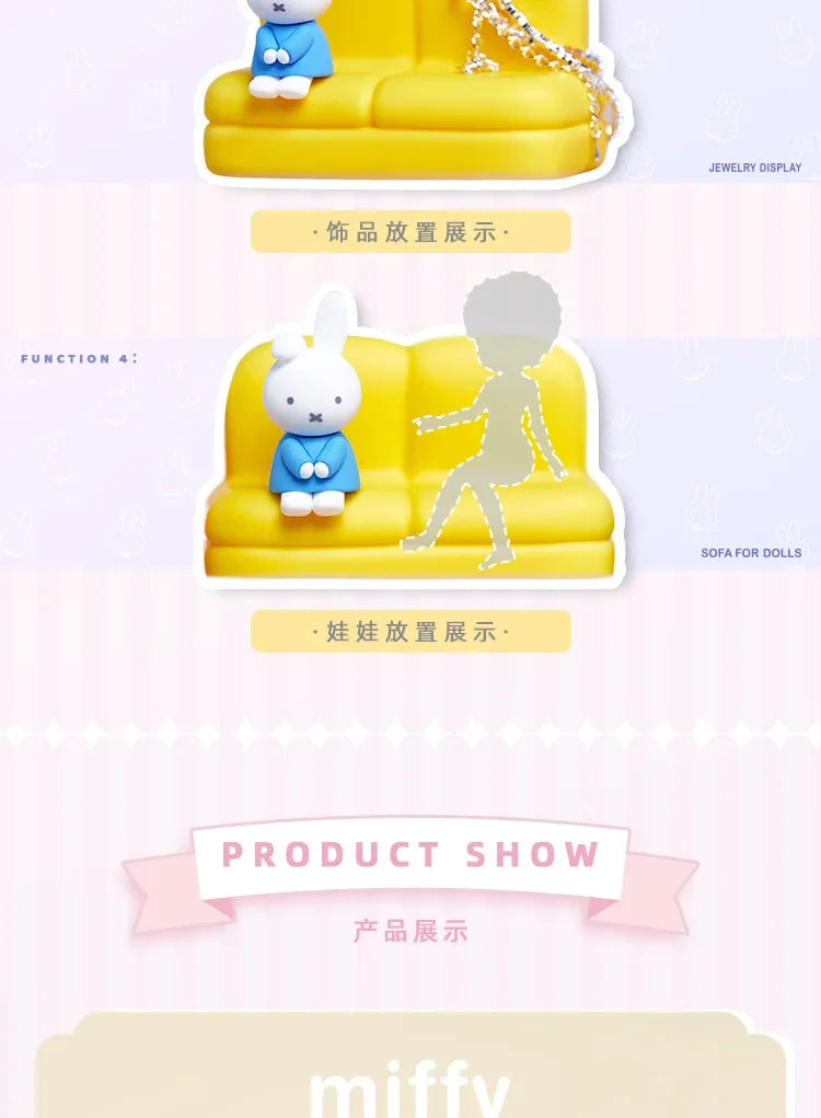 Kawaii Miffy Sofa Phone Stand – Cute Desk Decoration & Gift!