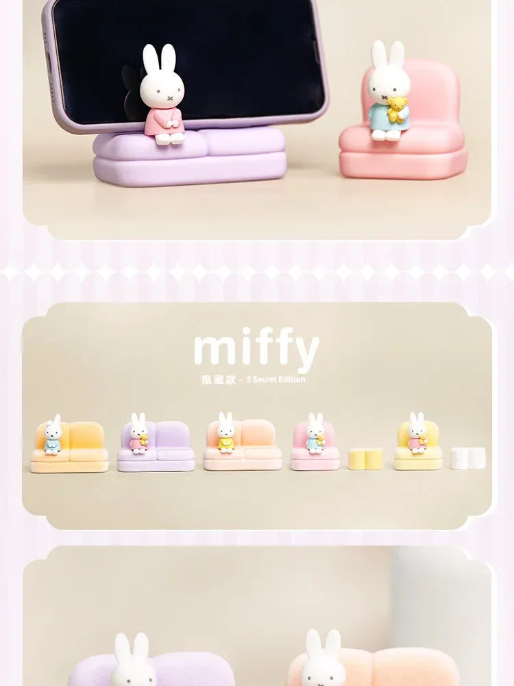 Kawaii Miffy Sofa Phone Stand – Cute Desk Decoration & Gift!